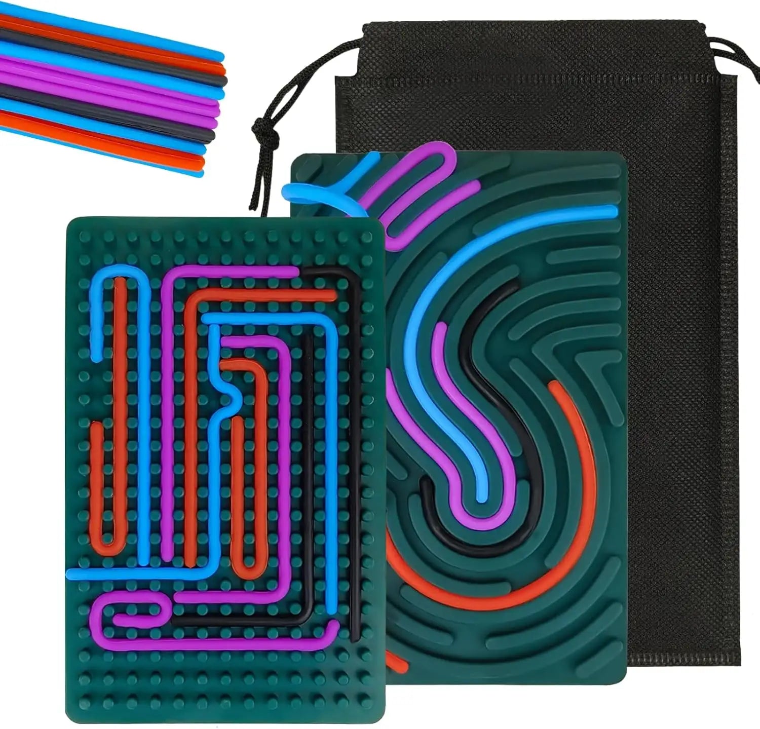 Tablero Sensorial De Silicona – Juguete Antiestrés Para Niños Y Adultos, Actividad Montessori Para Autismo Y TDAH, Portátil Y Fácil De Limpiar