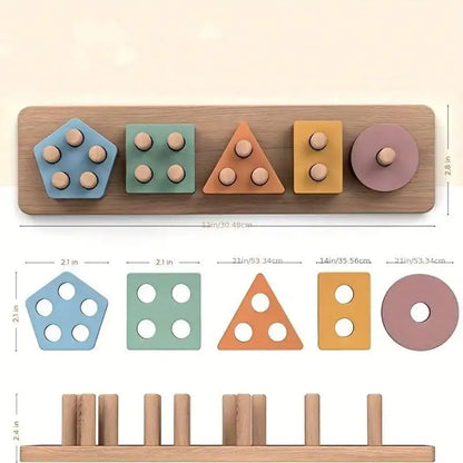 Jouet de tri de formes en bois Montessori