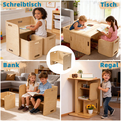 Montessori Stuhl als Tritthocker und Sitzgelegenheit