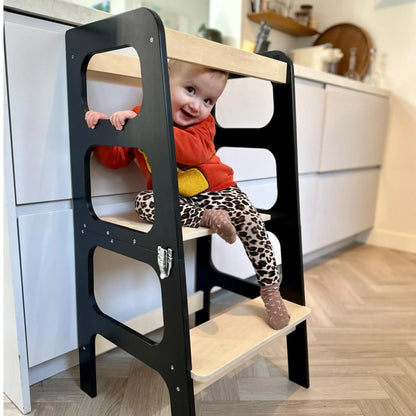 3-in-1 Lernturm mit Rutsche und Tischfunktion