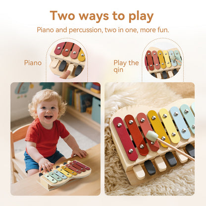 Milaget Xylophone Piano Jouet 2 en 1 pour Bébé Instruments Jouet pour Filles Garçons de 0 à 3 Ans Bleu Milaget Xylophone Piano Jouet 2 en 1 pour Bébé Instruments Jouet pour Filles Garçons de 0 à 3 Ans Bleu