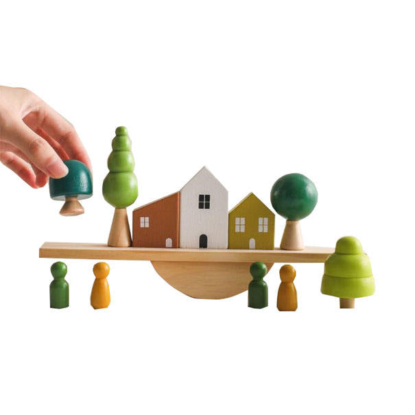 MontessoriLernwelt Holz Balance Spielzeug – Montessori Lernspielzeug für Kinder