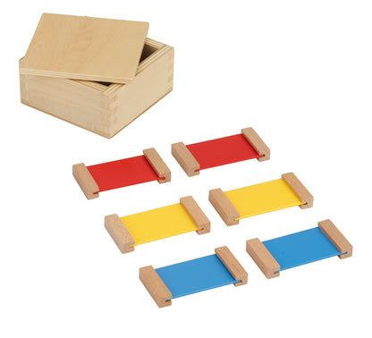Montessori Farbtäfelchen Set I–III Farben lernen und sortieren