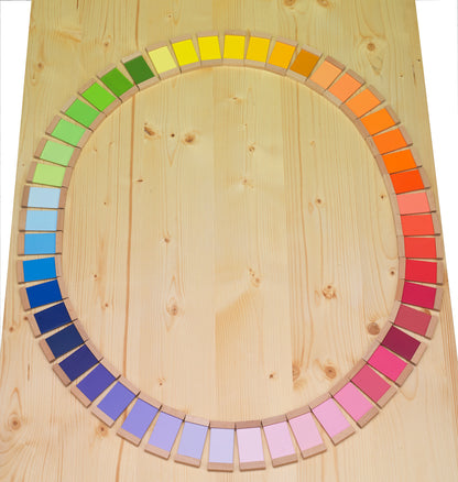 Montessori Farbtäfelchen Set I–III Farben lernen und sortieren