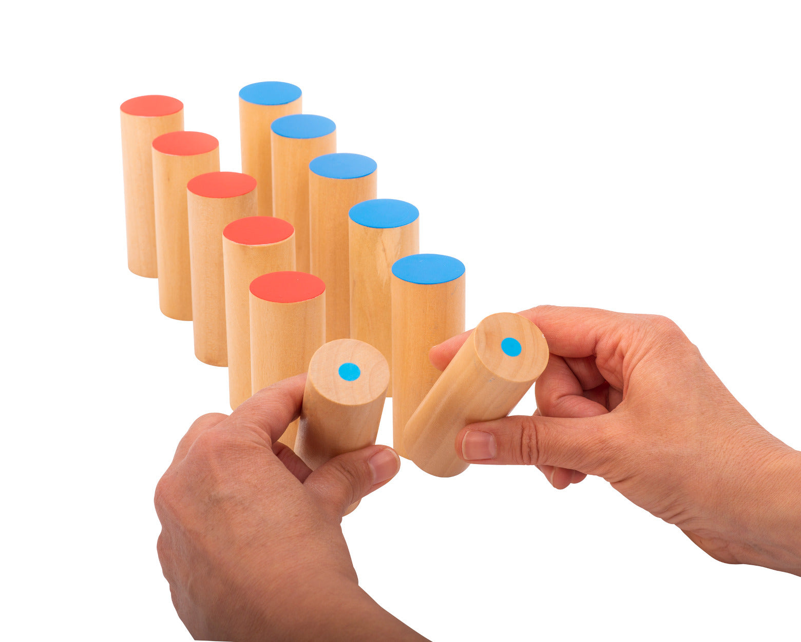 Montessori Geräuschdosen Holz Set zur Förderung des Hörsinns