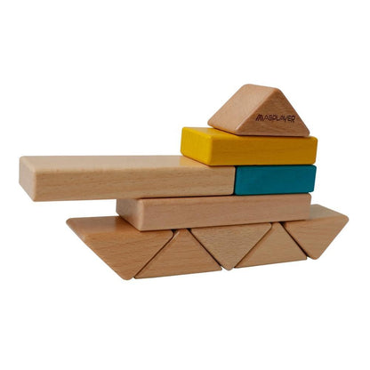MontessoriLernwelt Montessori Holzbausteine pädagogisches Spielzeug ab 2 Jahren