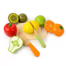montessoriLernwelt Holz Schneideset Obst – Montessori Küchenspielzeug für Kinder