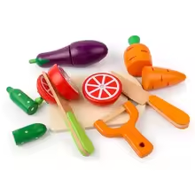 montessoriLernwelt Holz Schneideset Gemüse – Montessori Küchenspielzeug für Kinder