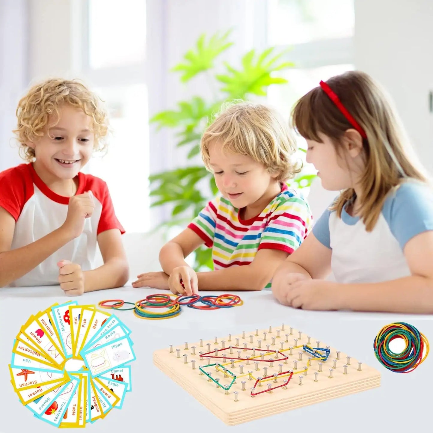 Montessori Kreatives Holz Geoboard