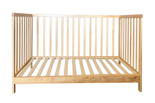 MontessoriLernwelt Babybett Timo aus Kiefernholz – höhenverstellbar und umbaubar