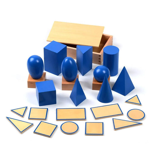 Montessori Geometrische Körper aus Holz Lernspielzeug
