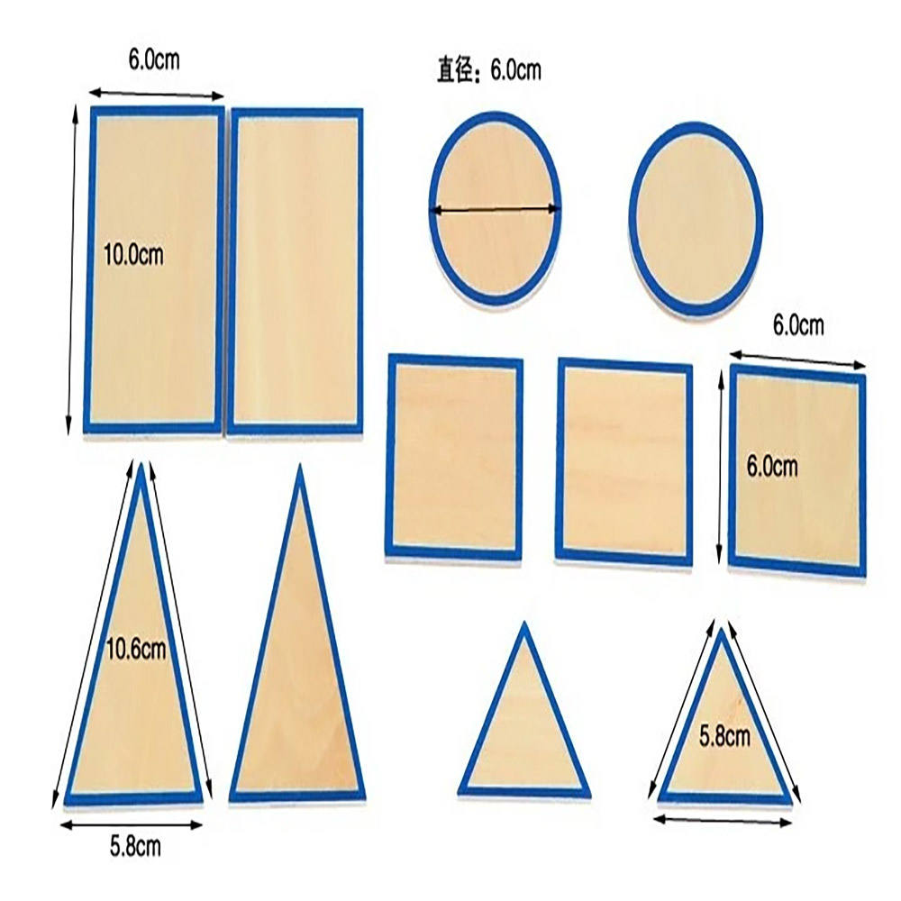 Montessori Geometrische Körper aus Holz Lernspielzeug