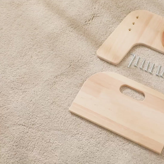 Höhenverstellbarer Kinderstuhl aus Holz für Kleinkinder Montessori