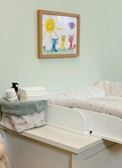 Weicher Stoffkorb für Baby Pflegeartikel