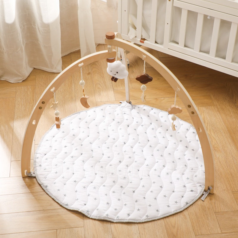 Holz Baby Gym mit Spielmatte und Wolke-Sterne-Anhänger (ab 3 Jahren)