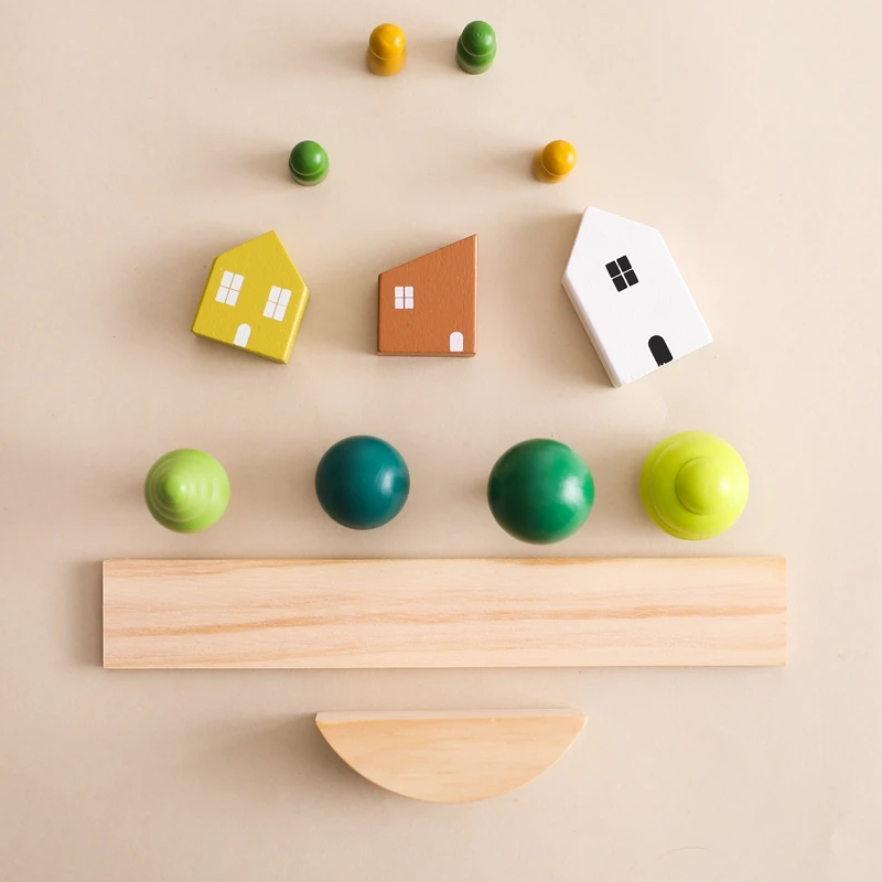 MontessoriLernwelt Holz Balance Farbenspiel – Montessori Sinnes- und Lernspielzeug